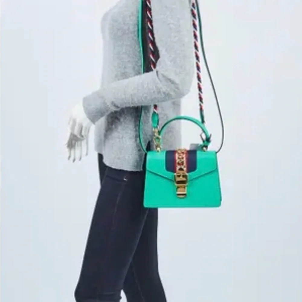 Gucci Sylvie Mini Bag with Gold Chain Accent - Picture 2 of 9